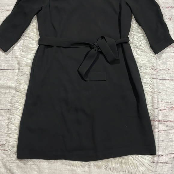 Aritzia Babaton Brightwell Black Tie Waist Off Shoulder Mini Dress - Picture 7 of 11